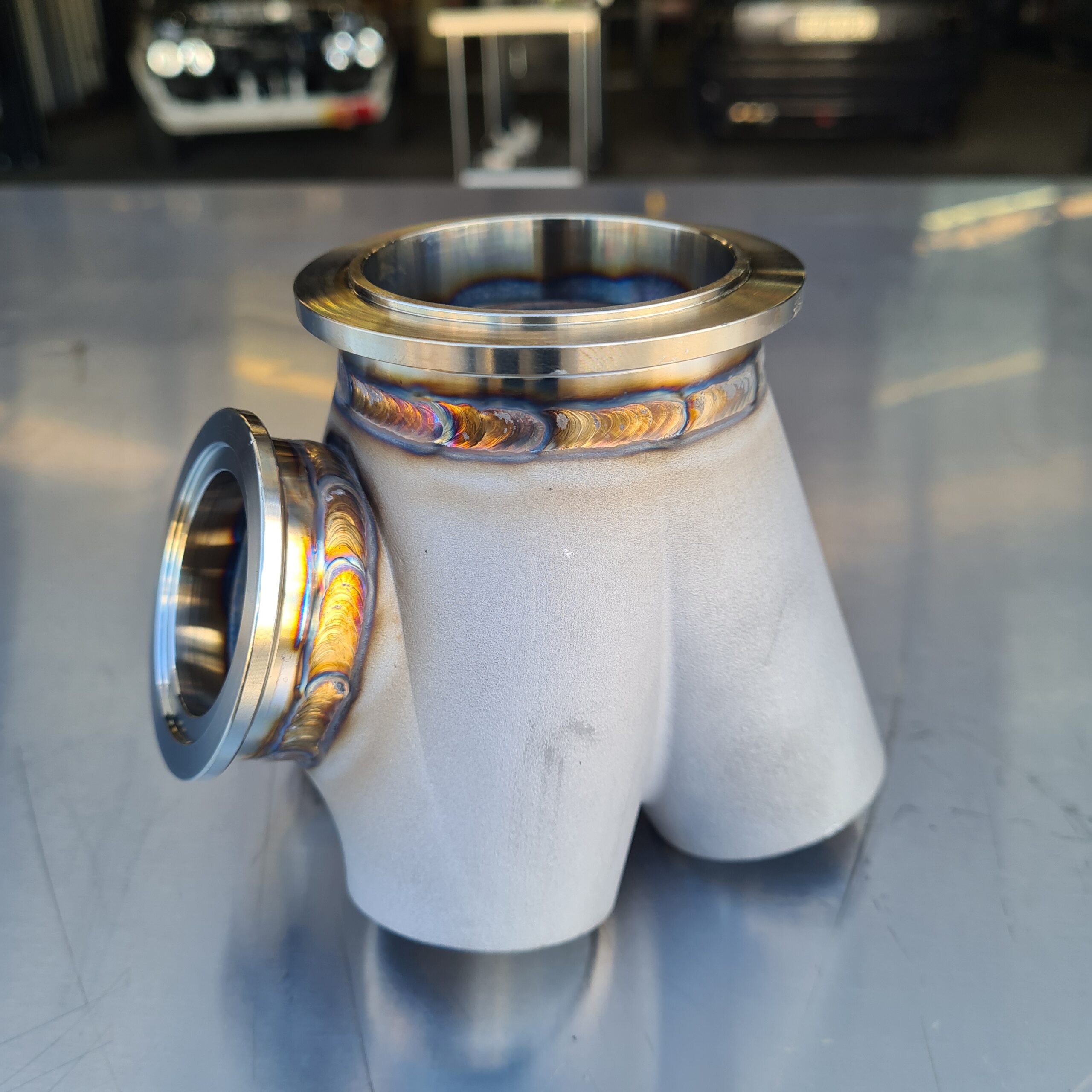 3D printed turbo manifold merge collector