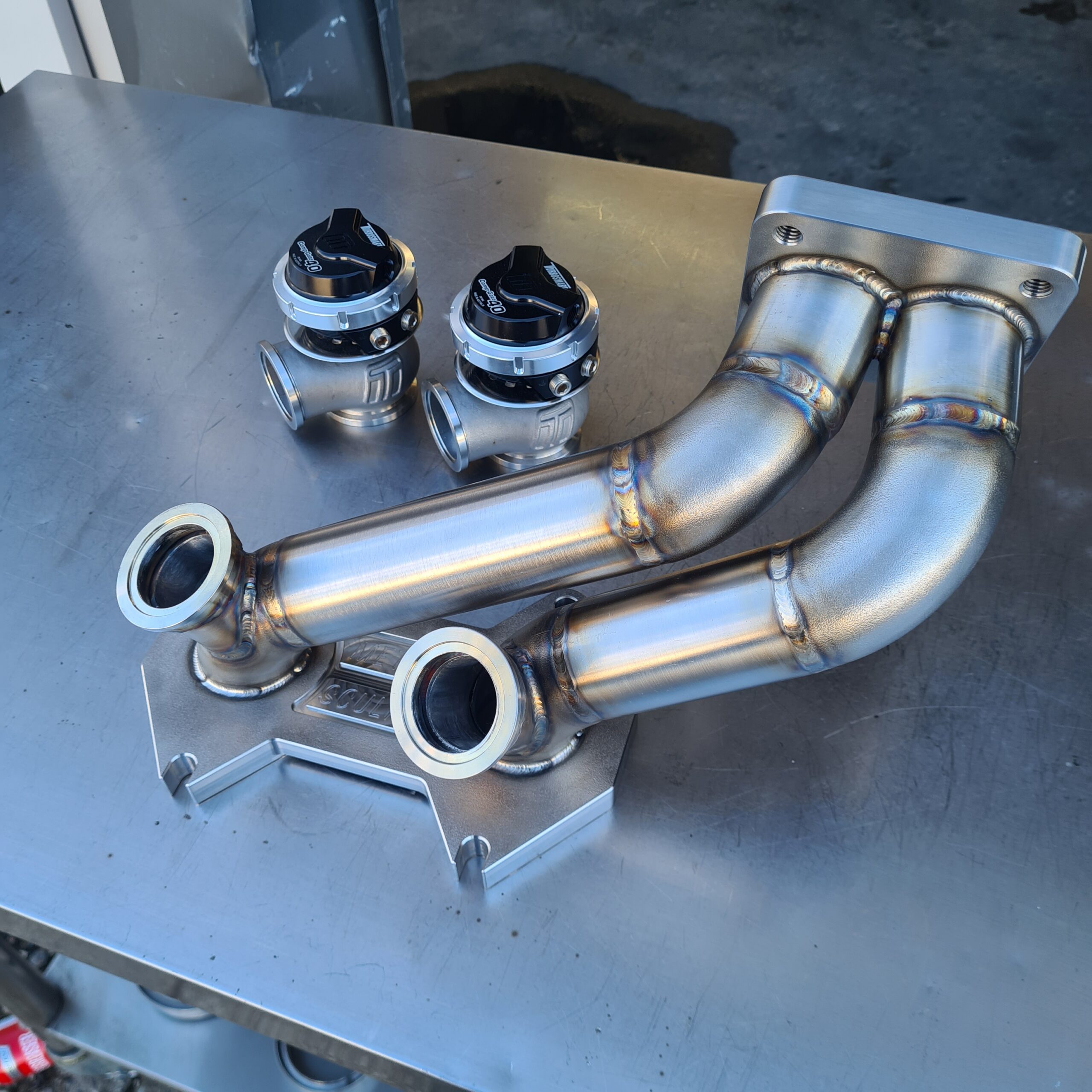 FD3S Rx-7 Twin Scroll T4 Turbo Manifold - Image 2