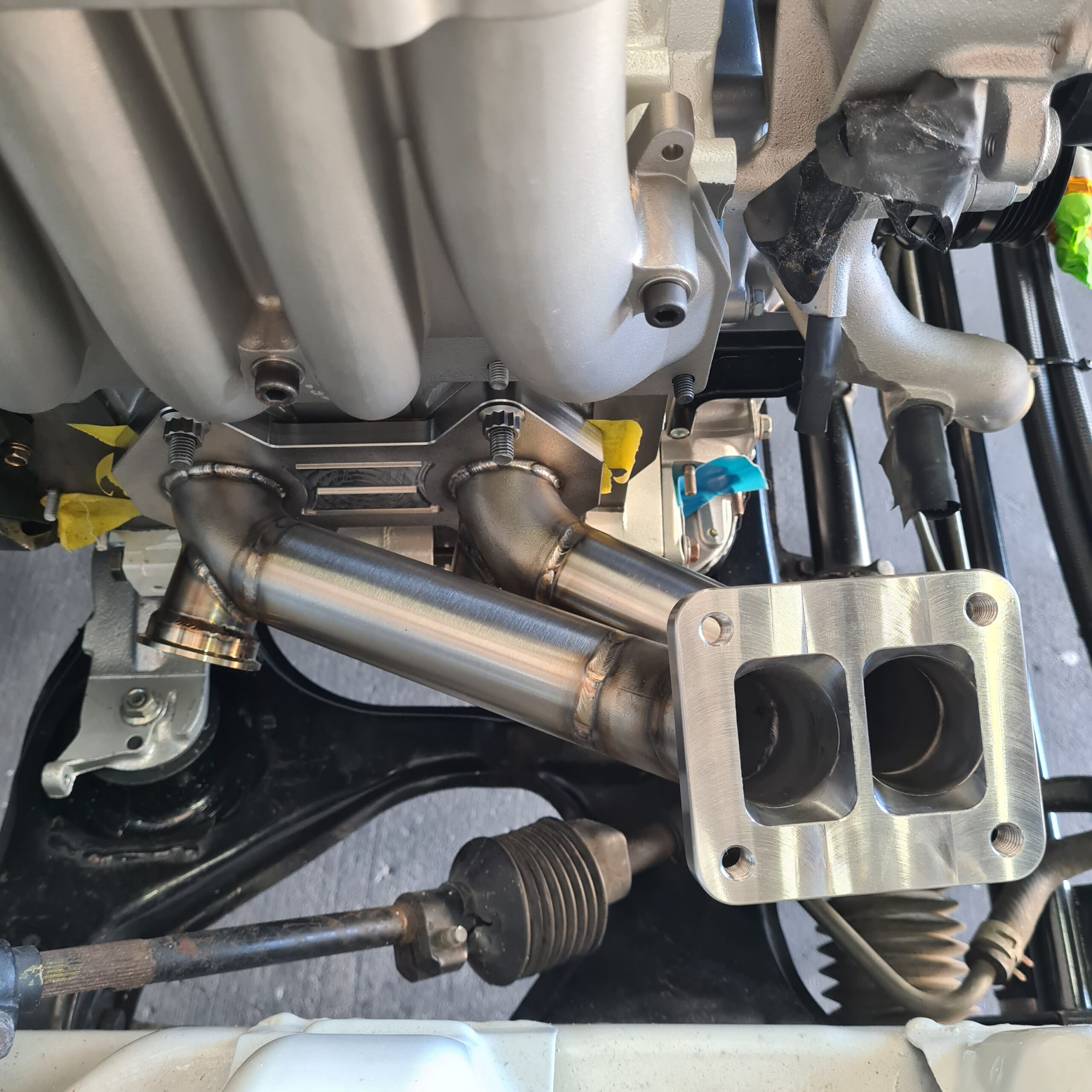 FD3S Rx-7 Twin Scroll T4 Turbo Manifold - Image 6