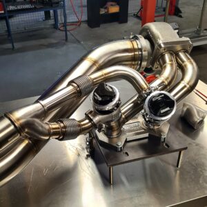 FD3S Turbo manifold with metal 3d printed collector
