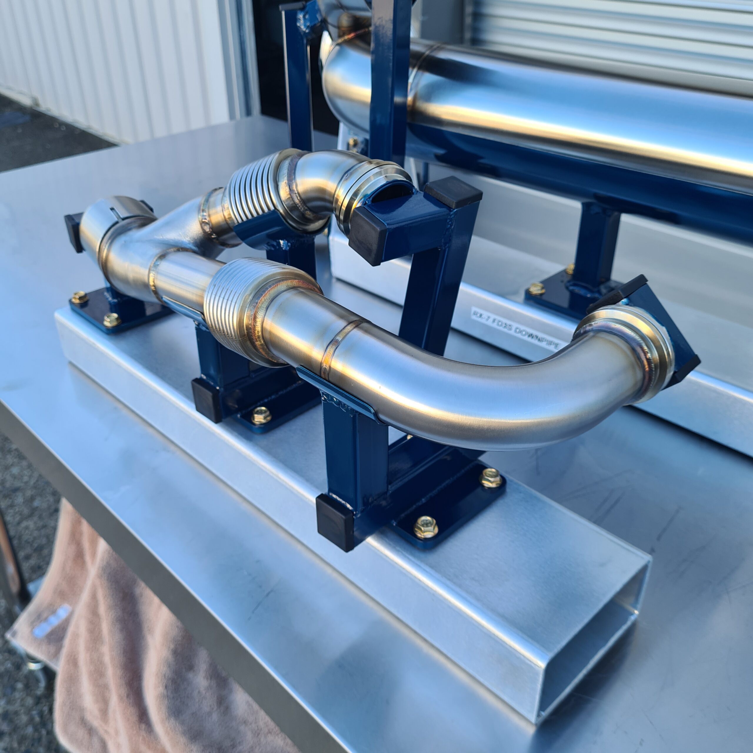 FD3S Rx-7 4" Stainless exhaust system- Metal Sculpt - Image 4
