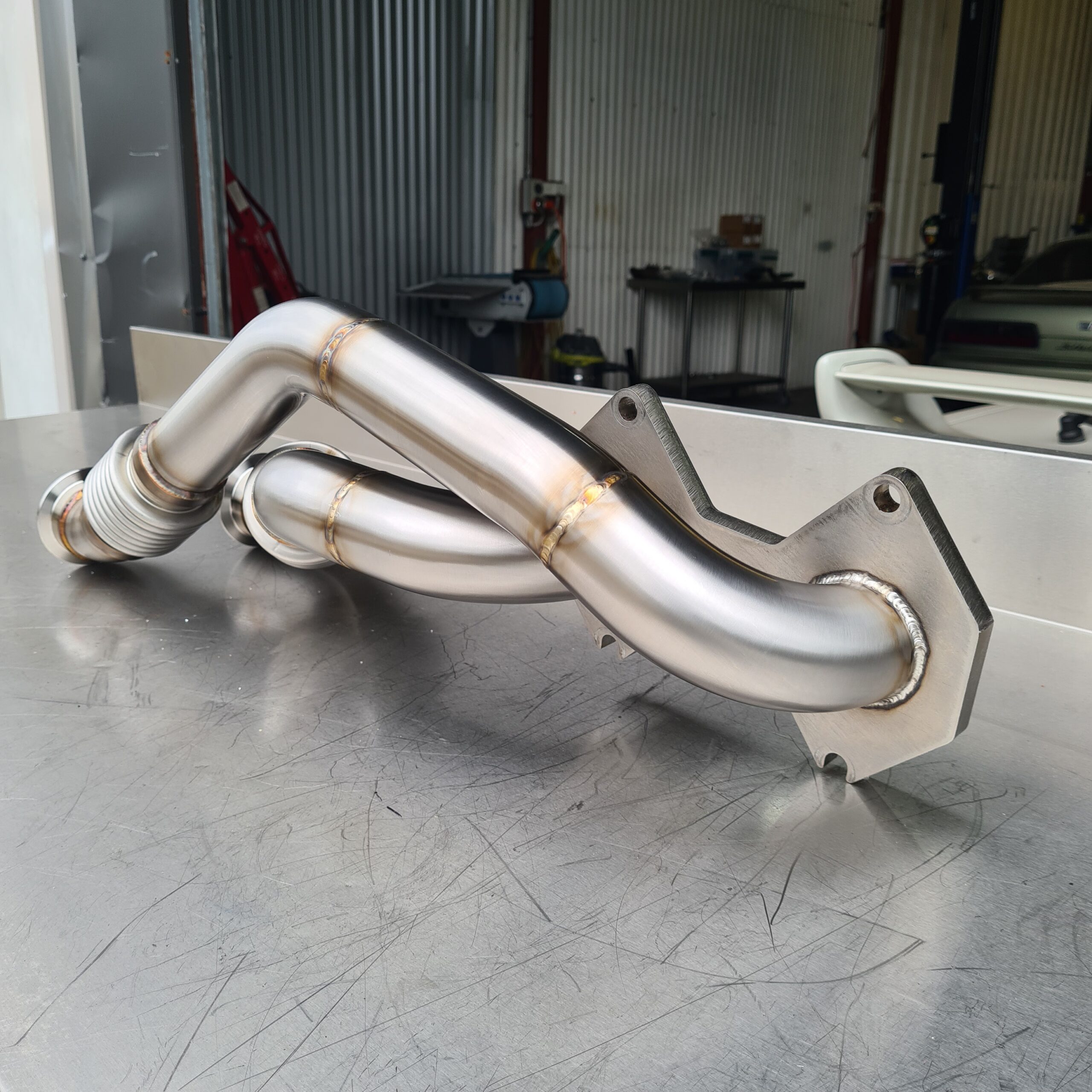 Mazda 323 Rotary Conversion Stainless Steel Exhaust Headers – 12A / 13B - Image 11